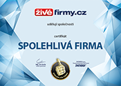 Certifikát Spolehlivá firma